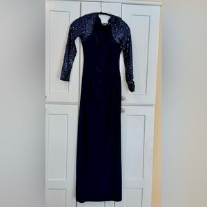 New wTags Calvin Klein Long Dress, Petite 0